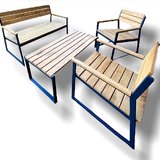 Set mobilier de terasa din lemn de stejar