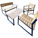 Set mobilier de terasa din lemn de stejar